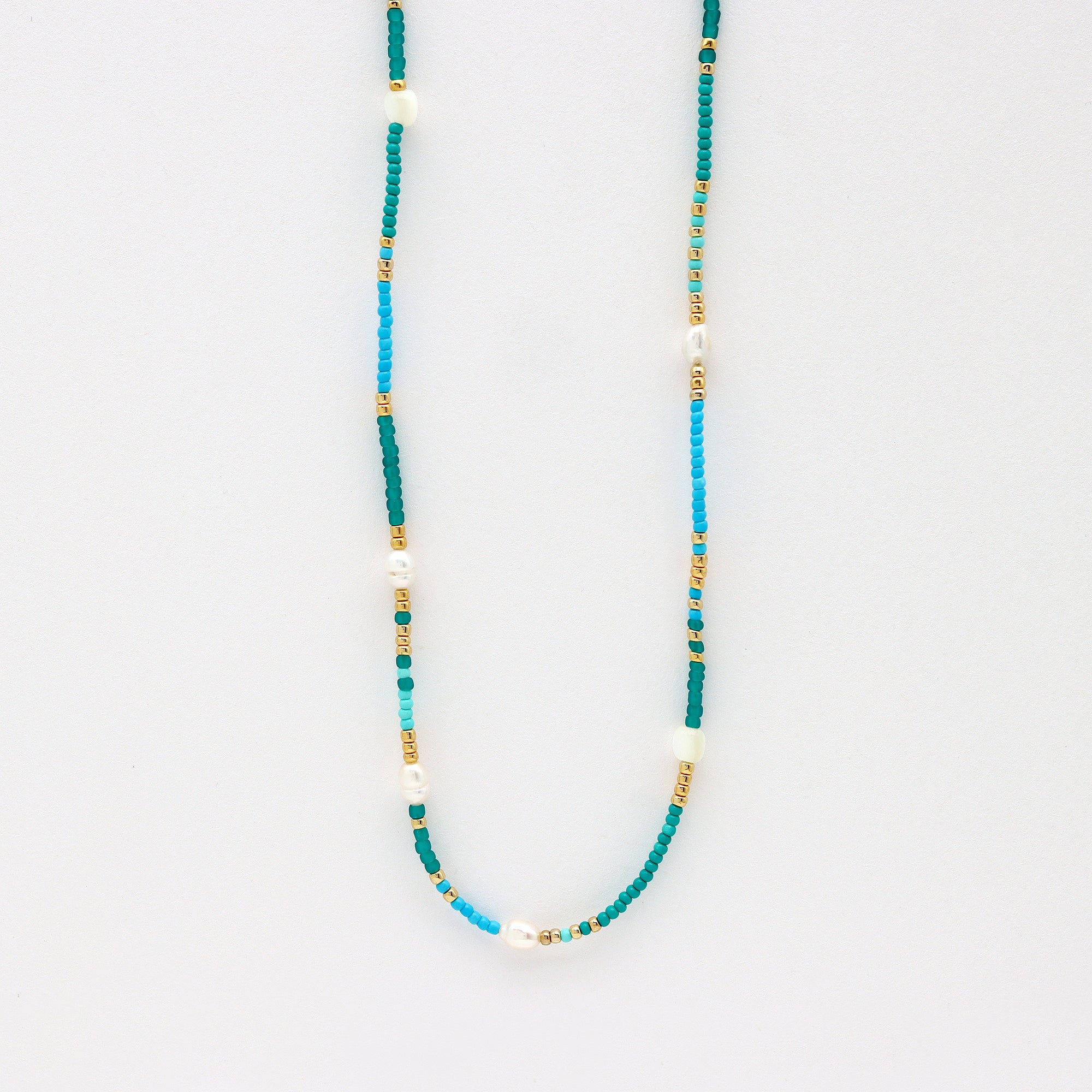 Giada Cinta Pearl Beaded Surf Necklace