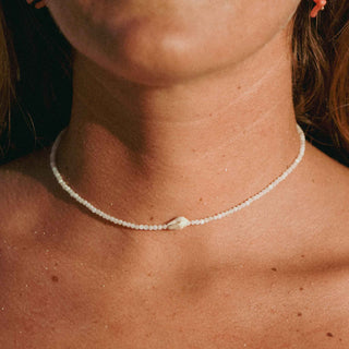 Giada Melati Shell Beaded Necklace - Pineapple Island
