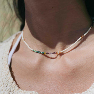 Giada Lestari Beaded Necklace - Pineapple Island