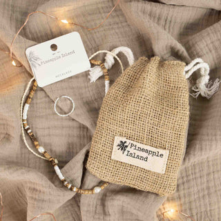Small Hessian Gift Bag (fits 1-2 products) - Pineapple Island