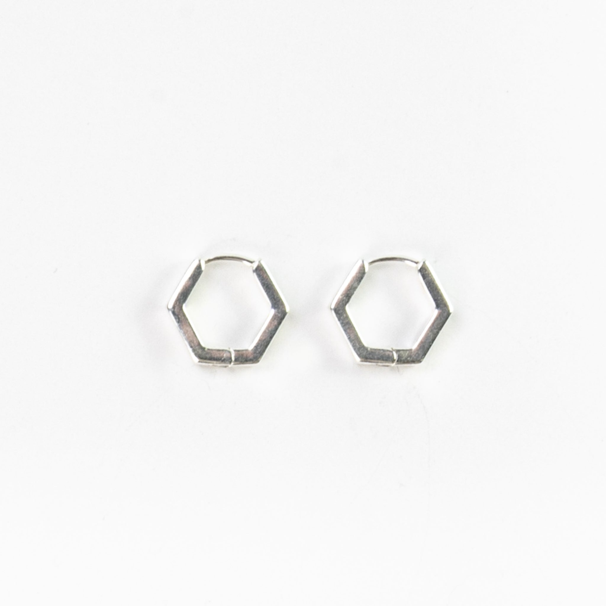 Padma Hexagon Hoop Earrings