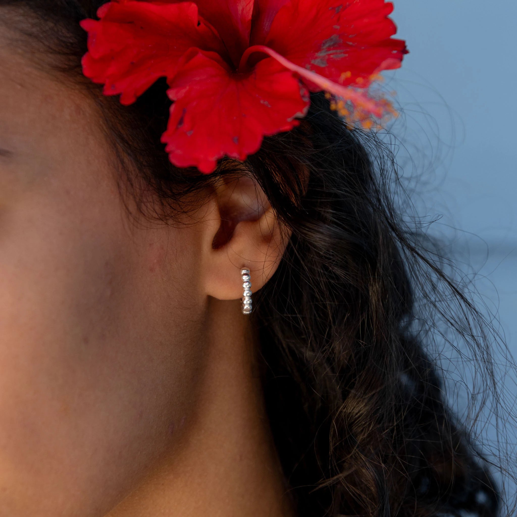 Dainty Dot Huggie Hoop Earrings - Pineapple Island