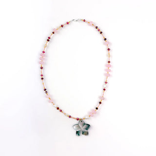 Summerleaze Beach Beaded Flower Charm Necklace | Limited Edition of 5 Pineapple Island