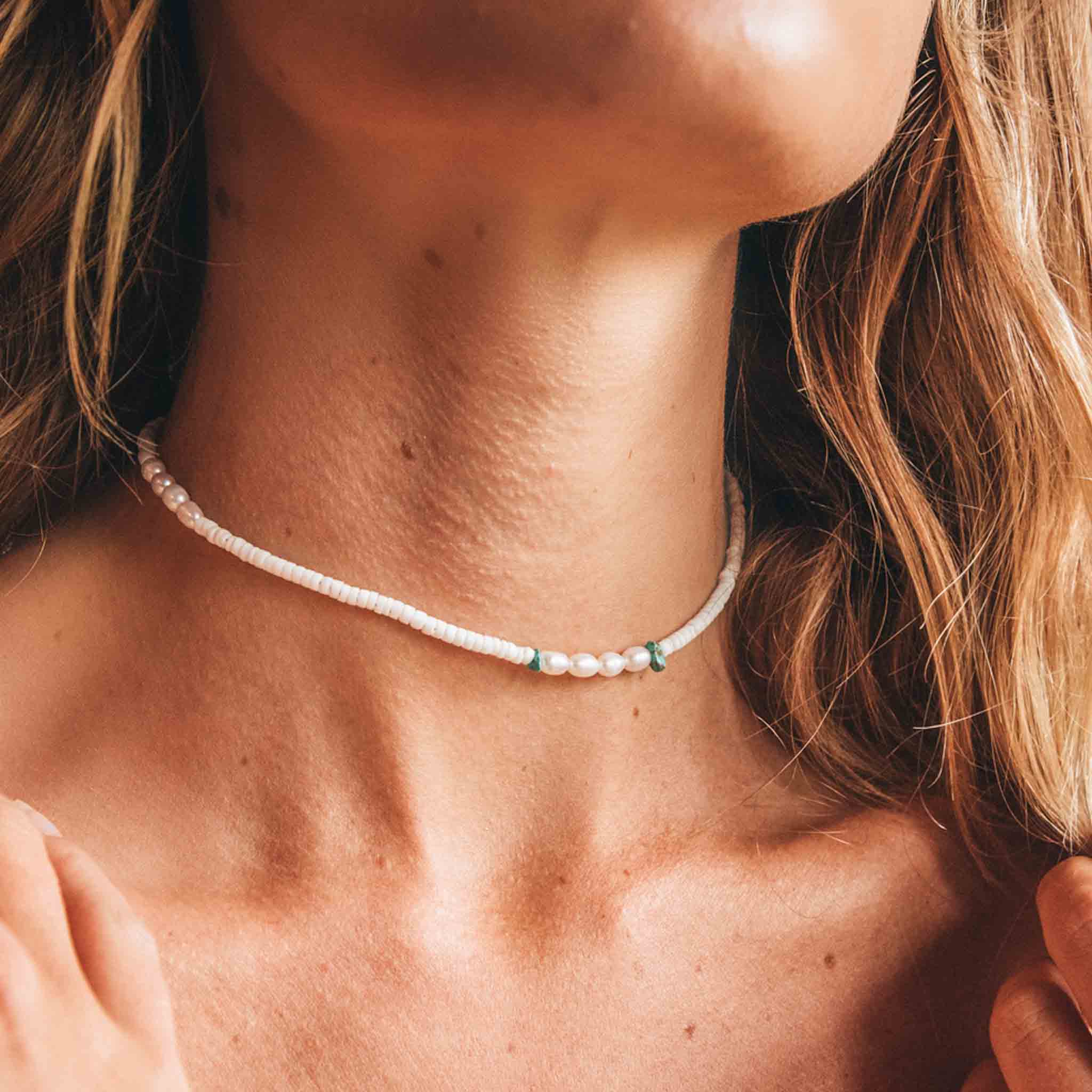 IMPERFECT Kai Pearl Choker Necklace - Pineapple Island