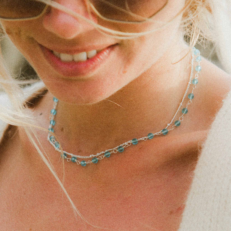 Sanur Beaded Sea-glass Dual Necklace - Pineapple Island