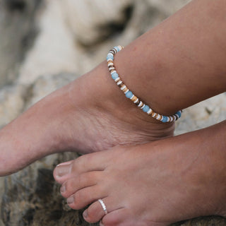 Manta Point Surfer Anklet - Pineapple Island