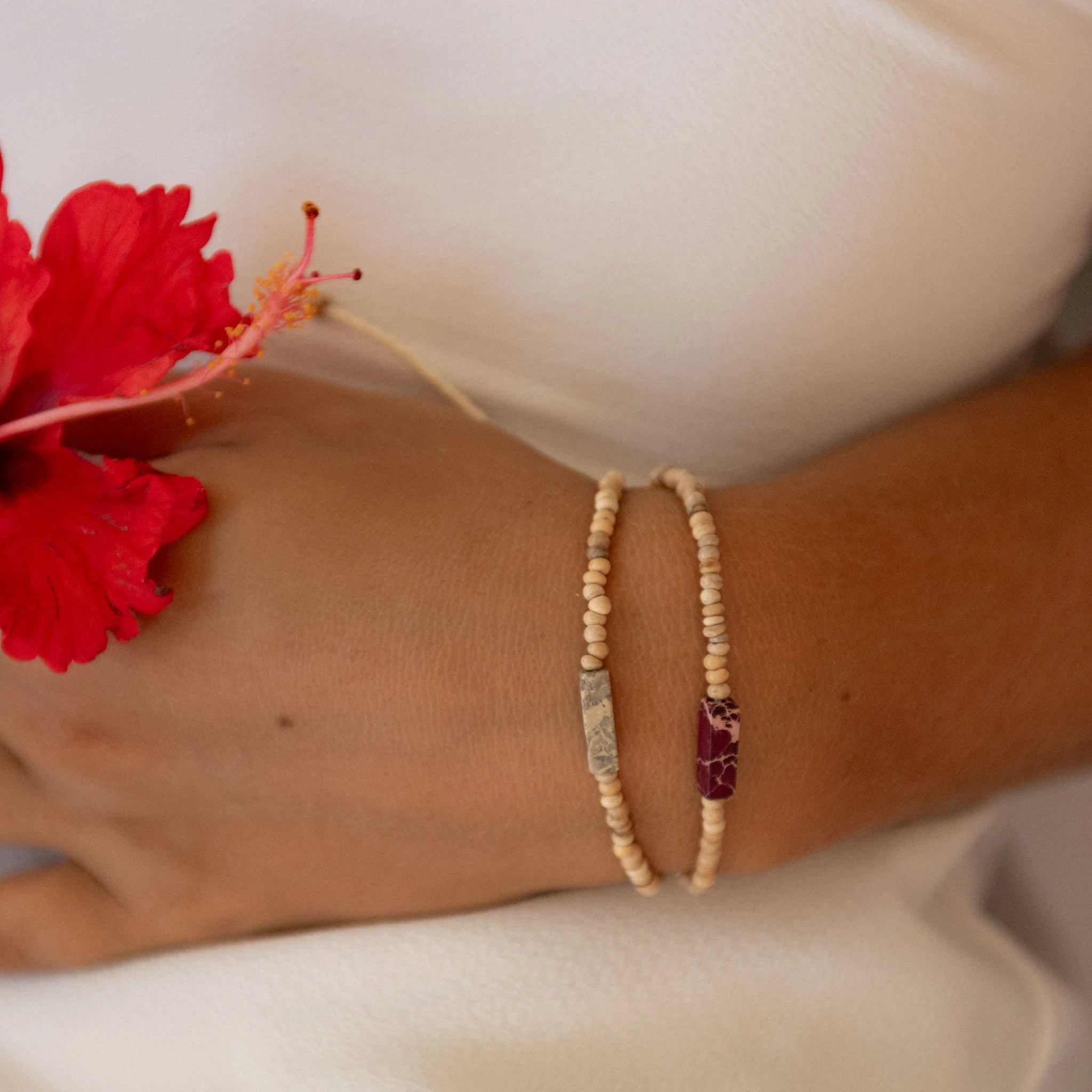 Hapuna Beach Beaded Bracelet - Pineapple Island