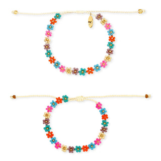 Mini Kelopak Daisy Chain Beaded Bracelet Set - Pineapple Island