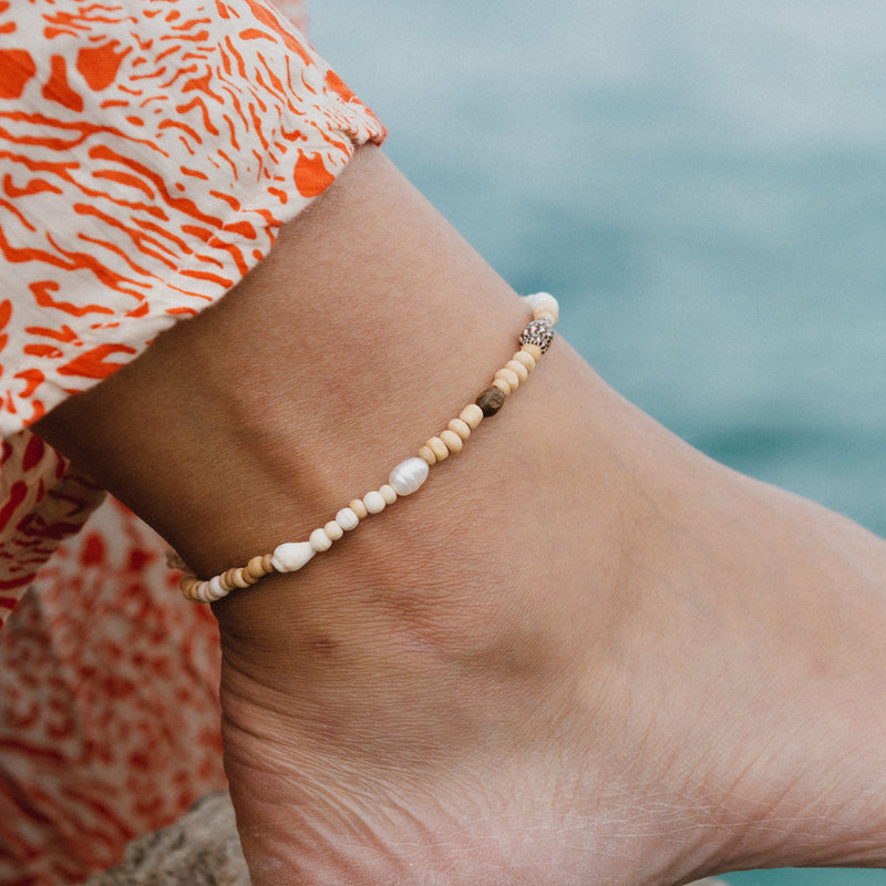 Yeh Leh Beaded Anklet - Pineapple Island