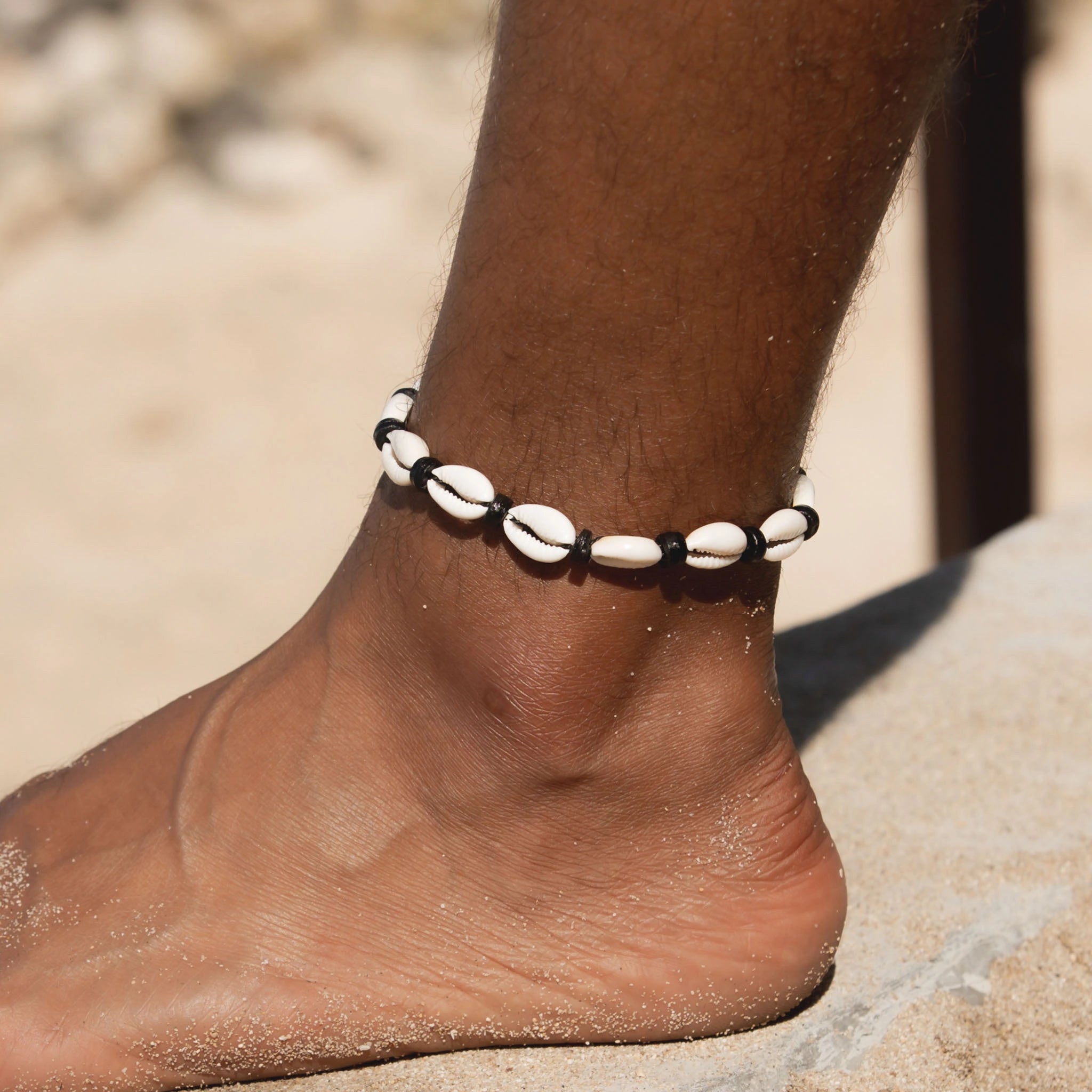 Hyams Cowrie Shell Anklet - Pineapple Island