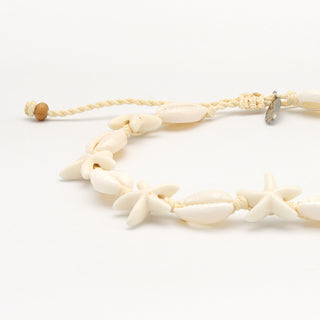 Kahakai Cowrie & Starfish Anklet - Pineapple Island
