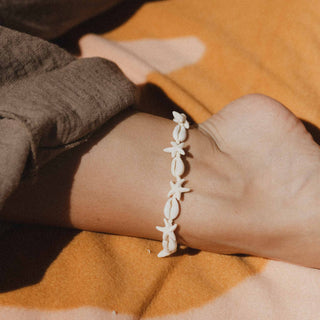 Kahakai Cowrie & Starfish Anklet - Pineapple Island