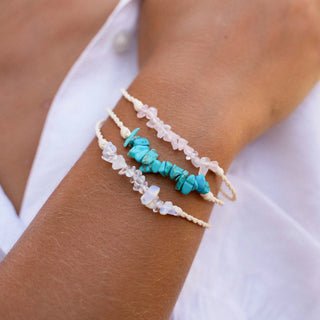 Love is Here Natural Stone Bracelet - Pineapple Island