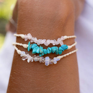 Love is Here Natural Stone Bracelet - Pineapple Island