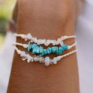 Love is Here Natural Stone Bracelet Set - Pineapple Island