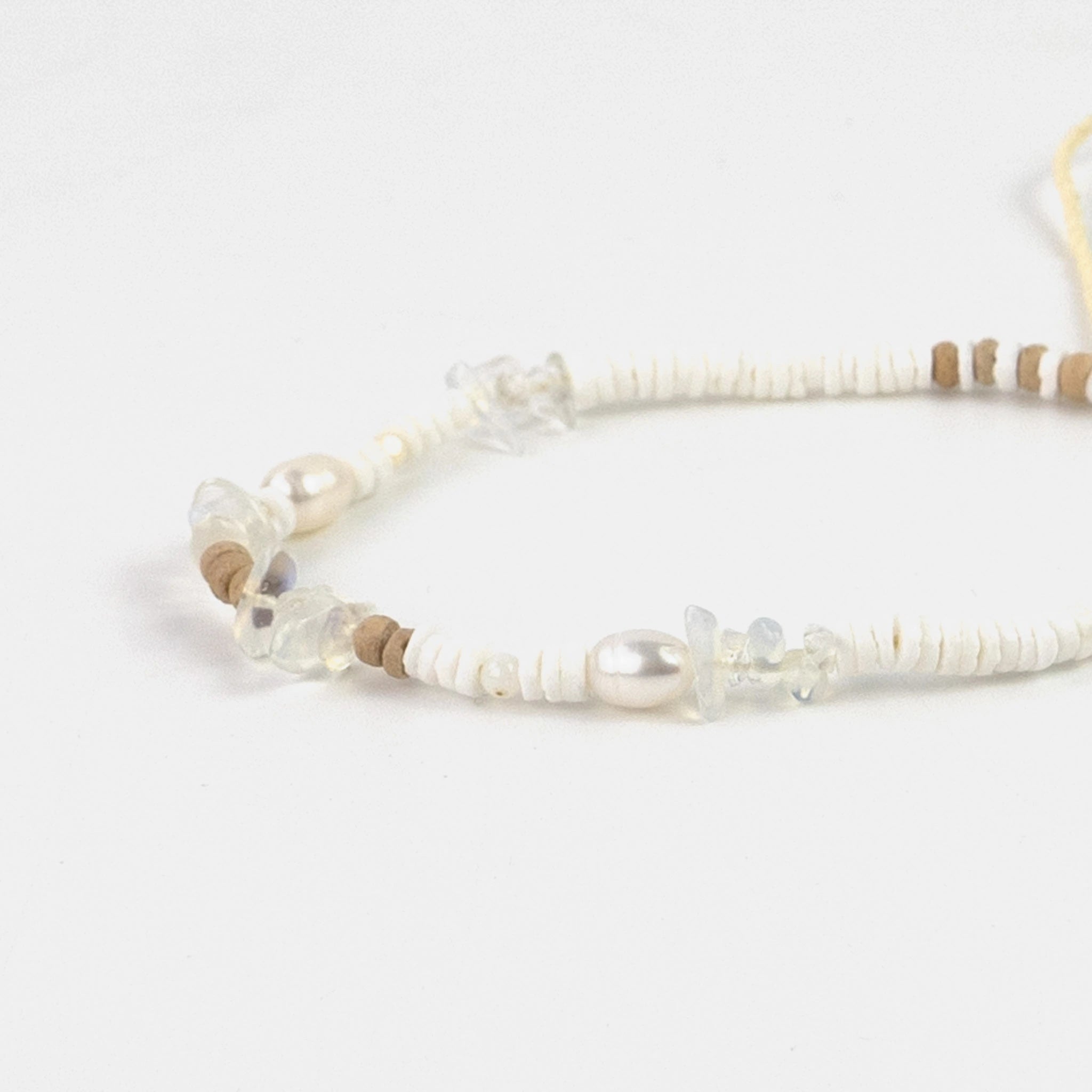 Love is Here Natural Stone, Pearl & Shell Bracelet - Pineapple Island