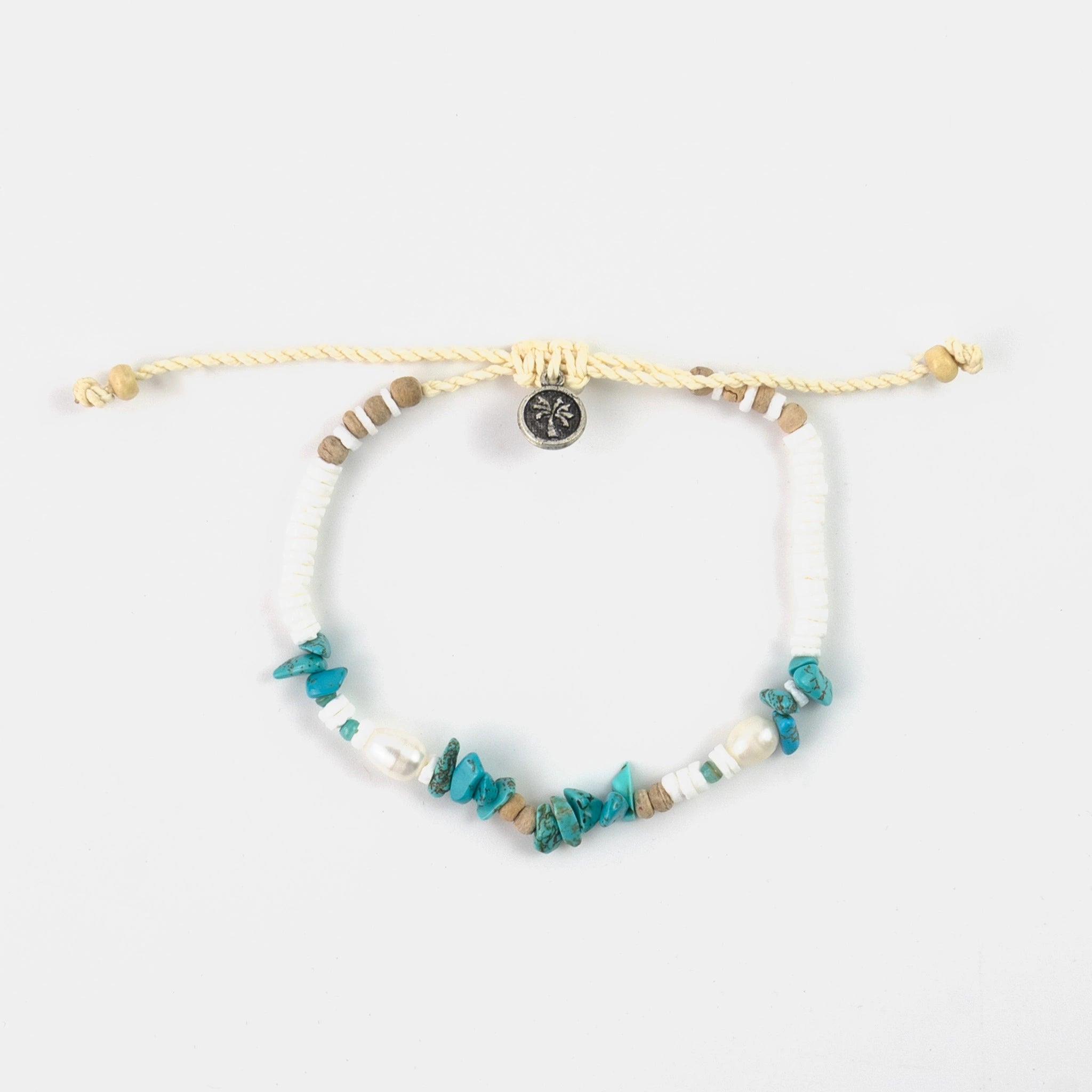 Love is Here Natural Stone, Pearl & Shell Bracelet - Pineapple Island