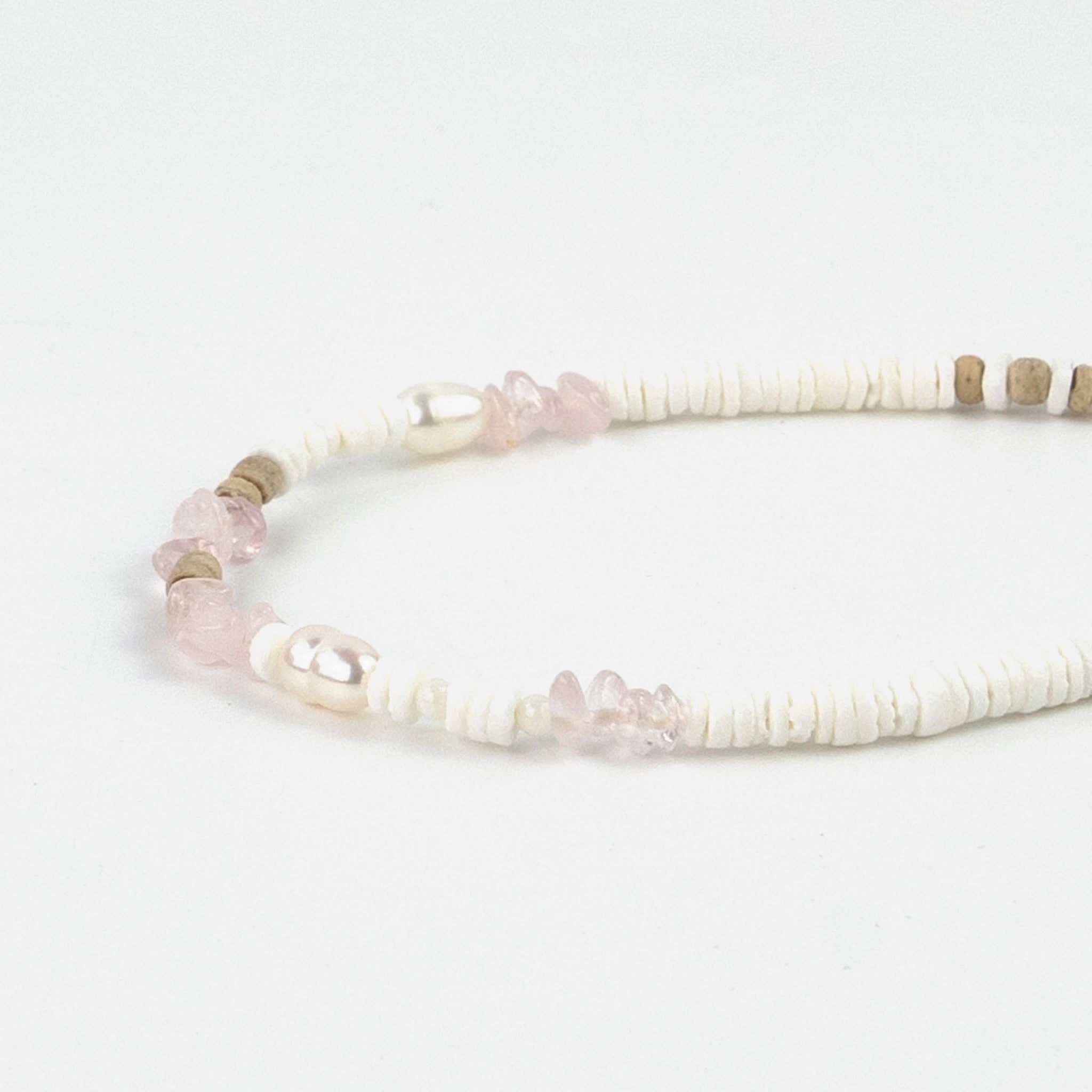 Love is Here Natural Stone, Pearl & Shell Bracelet - Pineapple Island