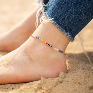 Just Like Us Pride Bangga Beaded Anklet - Pineapple Island