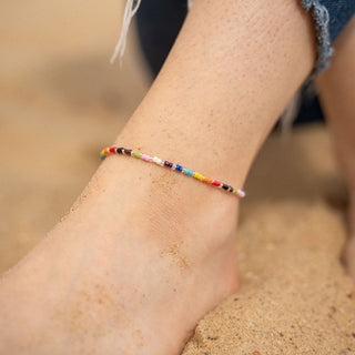 Just Like Us Pride Bangga Beaded Anklet - Pineapple Island