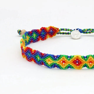Just Like Us Pride Leme Surf Anklet Rainbow Edition - Pineapple Island