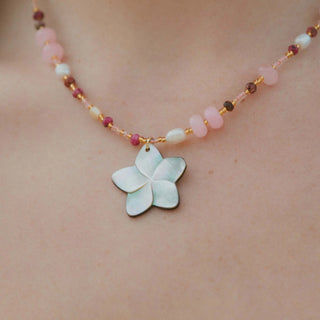 Summerleaze Beach Beaded Flower Charm Necklace | Limited Edition of 5 Pineapple Island