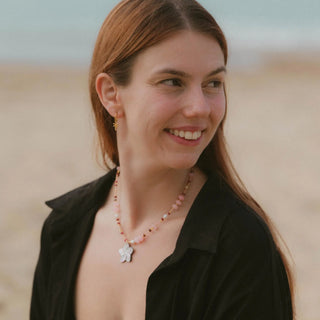 Summerleaze Beach Beaded Flower Charm Necklace | Limited Edition of 5 Pineapple Island
