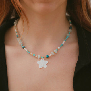 Kynance Cove Beaded Flower Charm Necklace | Limited Edition of 5 Pineapple Island