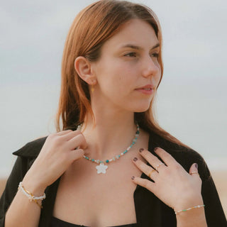 Kynance Cove Beaded Flower Charm Necklace | Limited Edition of 5 Pineapple Island