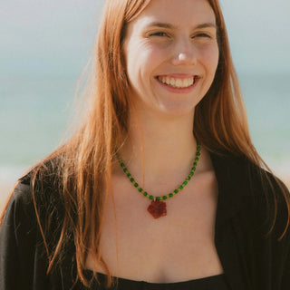 Mabon Agate Flower Charm Necklace | Limited Edition of 5 Pineapple Island
