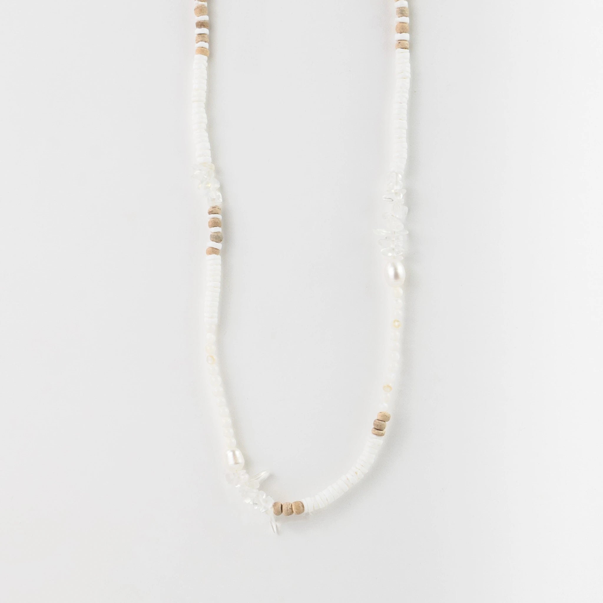 Love is Here Natural Stone, Pearl & Shell Necklace - Pineapple Island