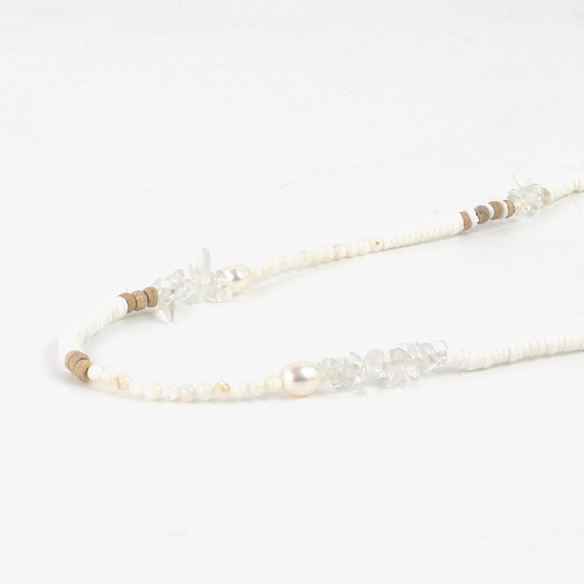 Love is Here Natural Stone, Pearl & Shell Necklace - Pineapple Island