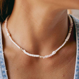 Love is Here Natural Stone, Pearl & Shell Necklace - Pineapple Island