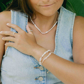 Love is Here Natural Stone, Pearl & Shell Necklace - Pineapple Island