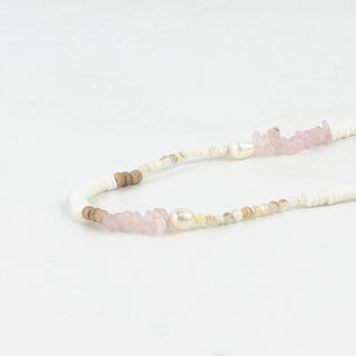 Love is Here Natural Stone, Pearl & Shell Necklace - Pineapple Island