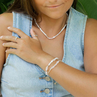 Love is Here Natural Stone, Pearl & Shell Necklace - Pineapple Island
