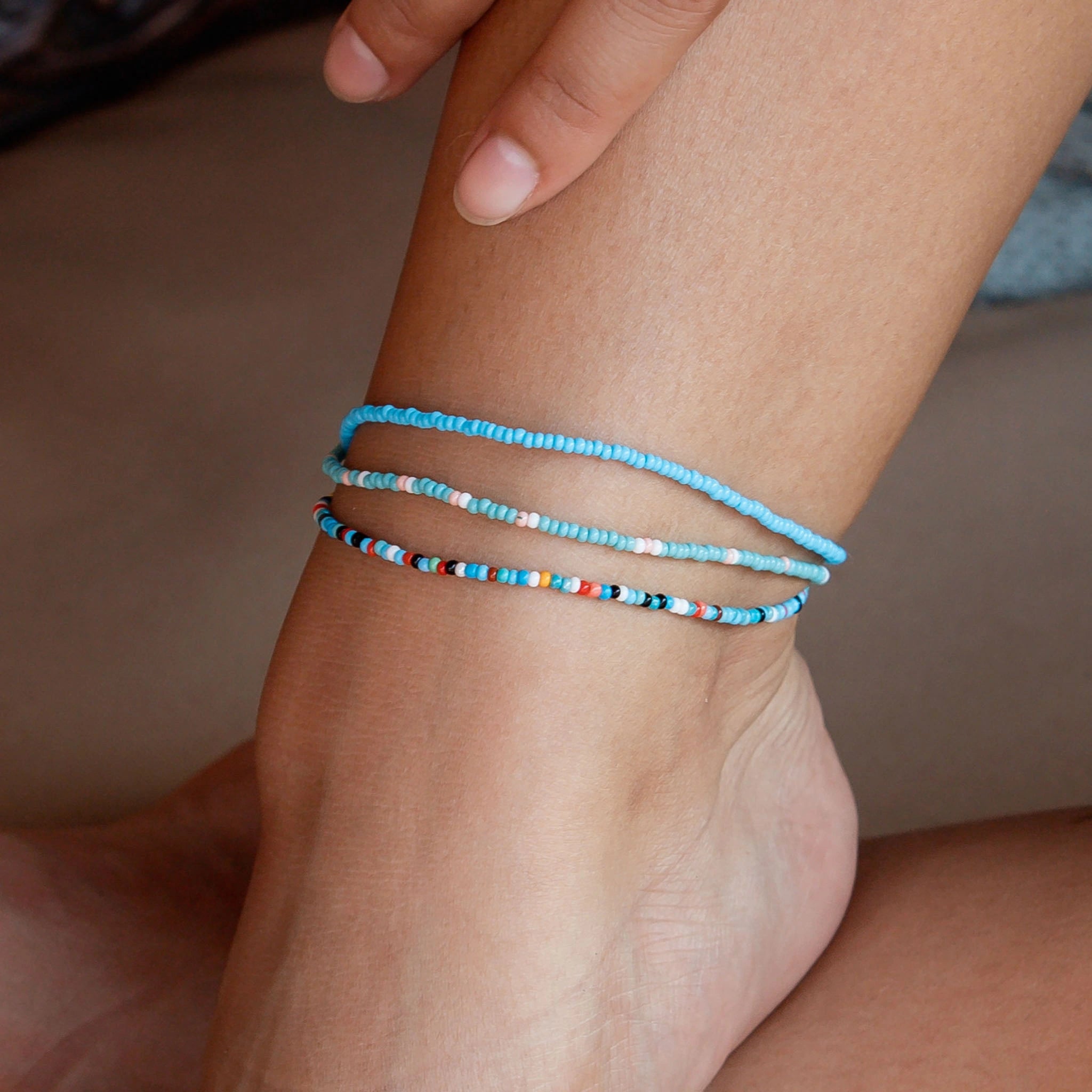 Cali Stacker Beaded Anklet (update) - Pineapple Island