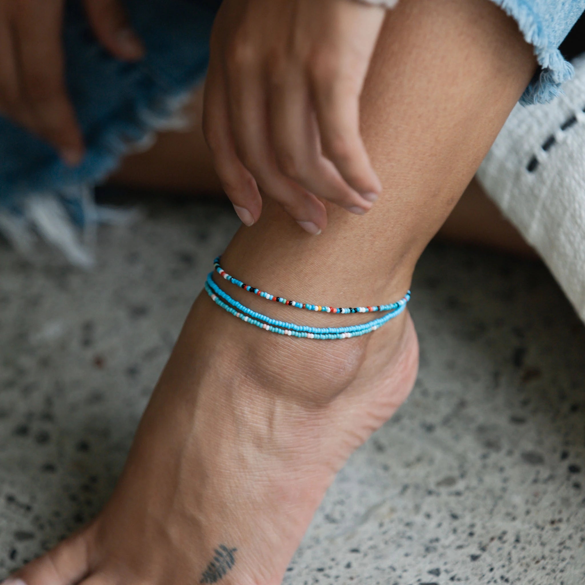 Cali Stacker Beaded Anklet (update) - Pineapple Island