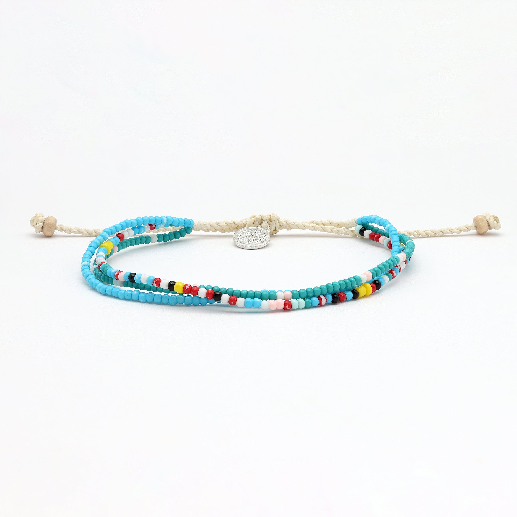 Blue Beaded Bracelet set