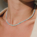 Reef Beach Beaded Necklace Silver Plated - Pineapple Island