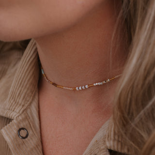 Alam Dainty Beaded Necklace - Pineapple Island