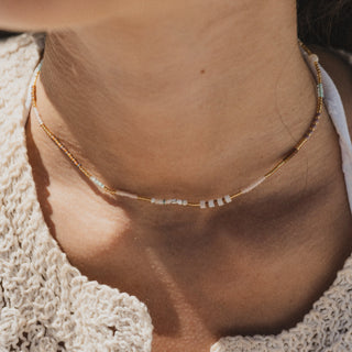 Alam Dainty Beaded Necklace - Pineapple Island