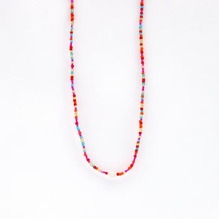Senja Pink Beaded Pearl Necklace