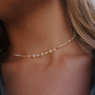 Pasir Mother of Pearl Beaded Necklace - Pineapple Island