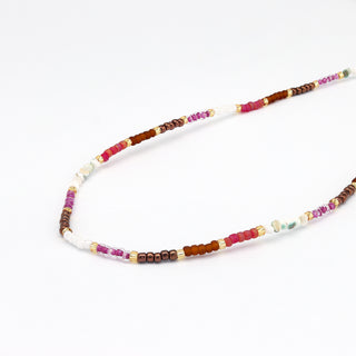 Berkilau Warm Tone Beaded Necklace