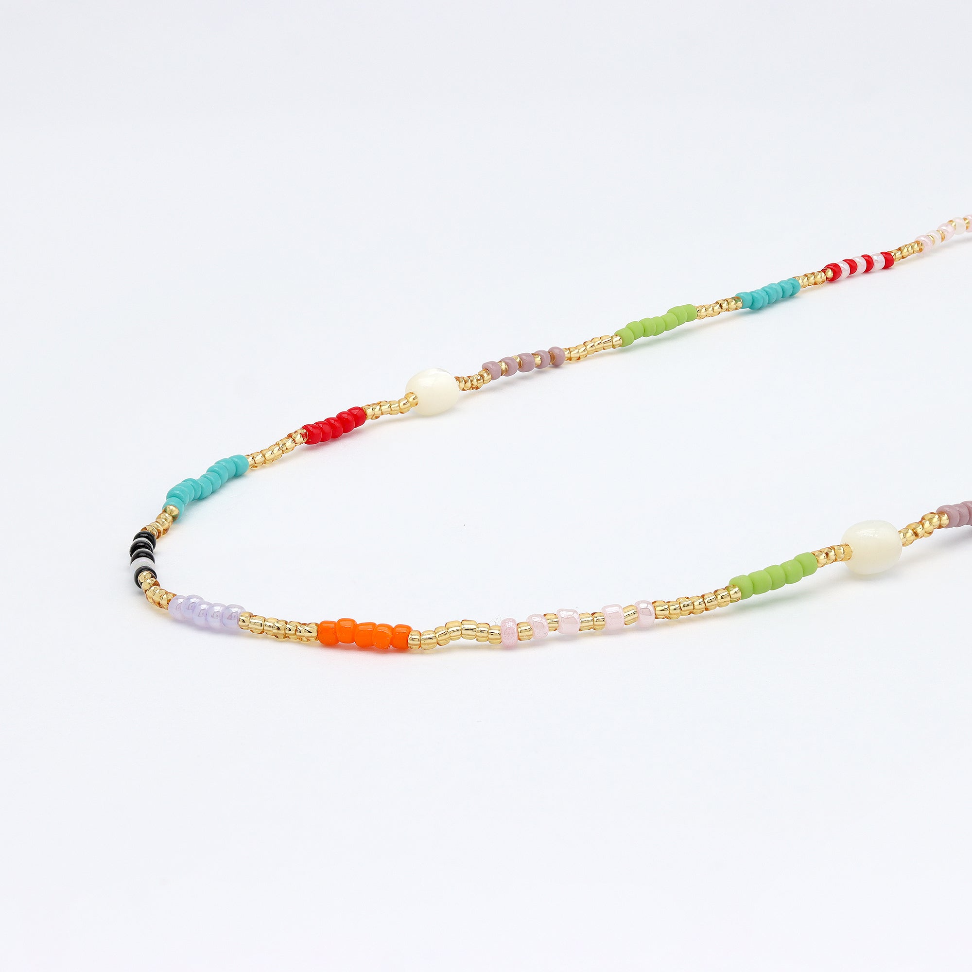 Berpesta Colourful Beaded Necklace Pineapple Island