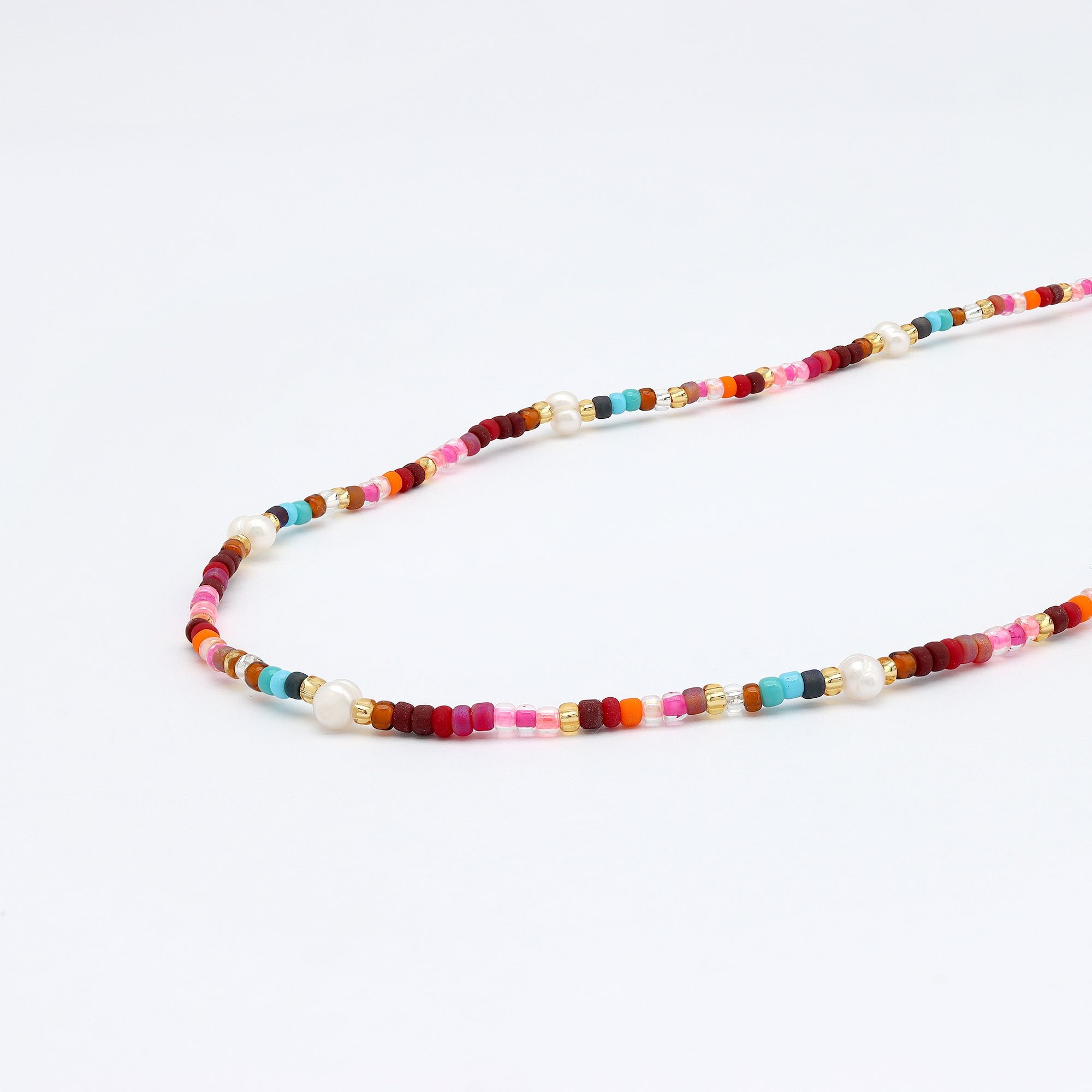 Merah Dainty Beaded Necklace - Pineapple Island