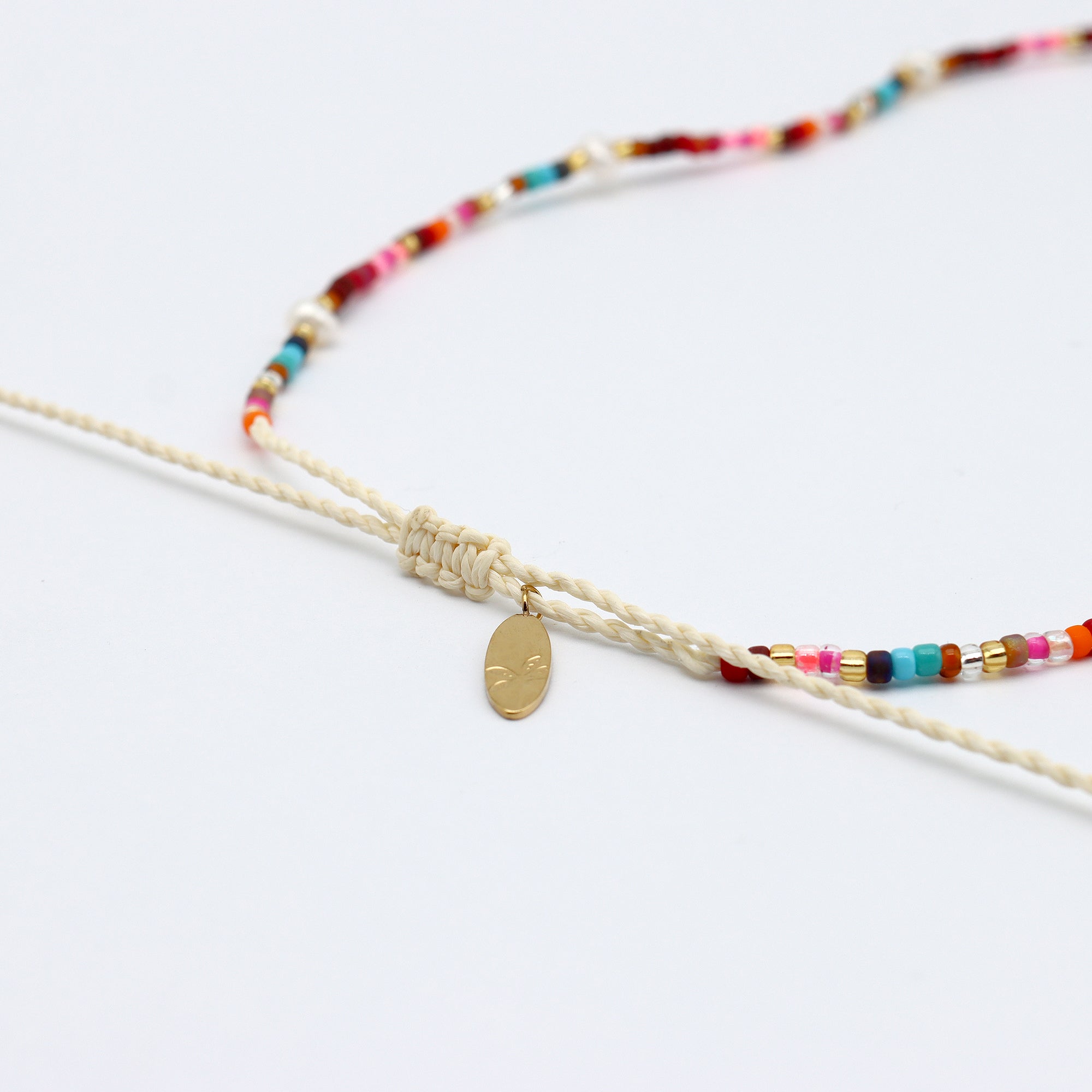 Merah Dainty Beaded Necklace - Pineapple Island
