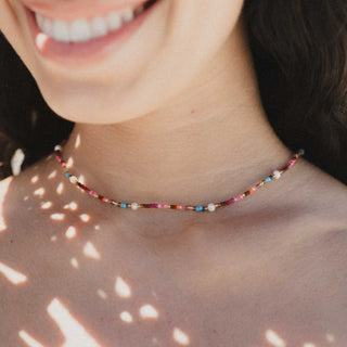 Merah Dainty Beaded Necklace - Pineapple Island