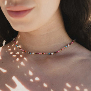 Merah Dainty Beaded Necklace - Pineapple Island